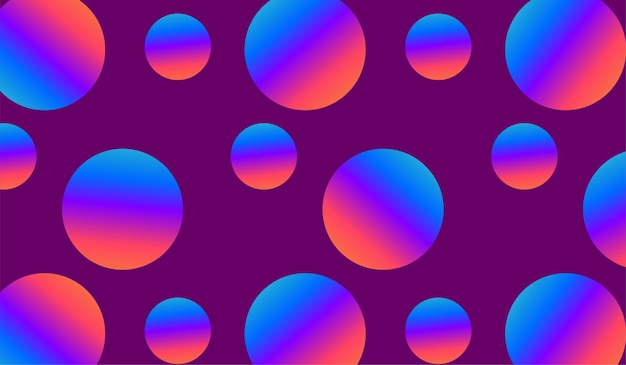 Бесплатное векторное изображение Фоновый круглый узор в стиле градиента