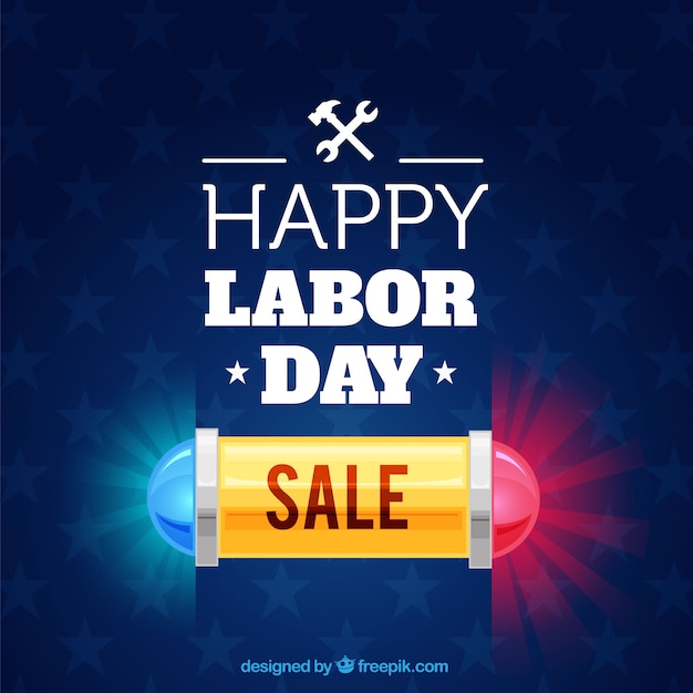 Free vector background for sales on labour day