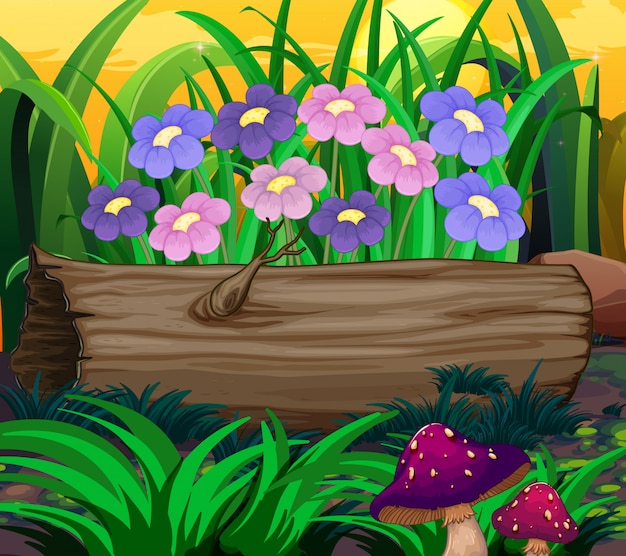 Background scene with nature theme