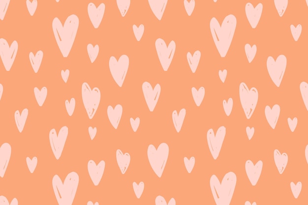 Free vector background seamless pattern vector with cute heart