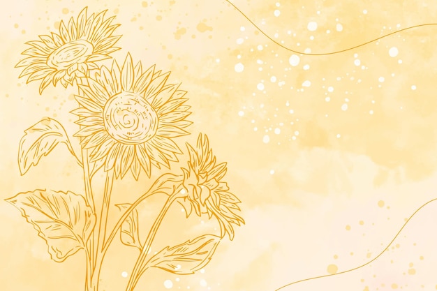 Free Vector background style with hand drawn elements