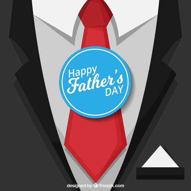 Free vector background of suit and necktie for father's day