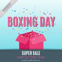 Vettore gratuito sfondo di super giornata di vendita di boxe