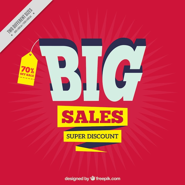 Free vector background of super sales