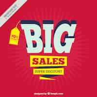 Free vector background of super sales