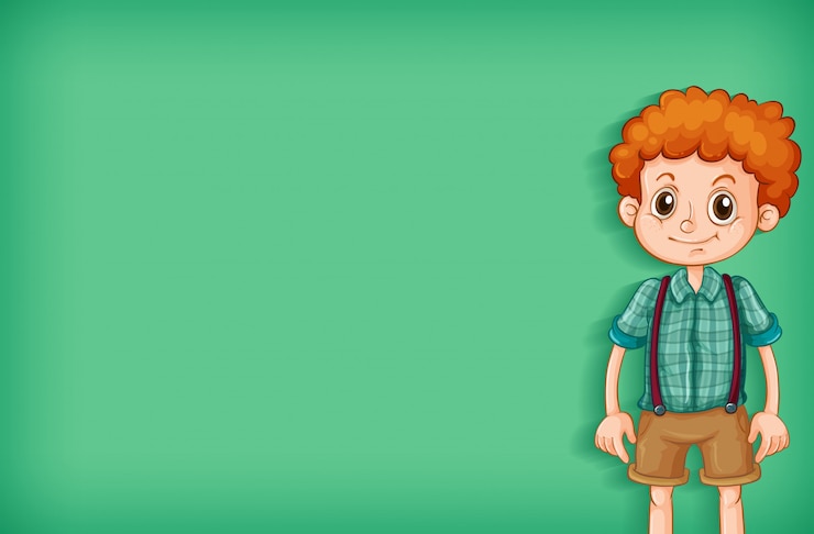 मुफ़्त वेक्टर background template design with happy boy smiling
