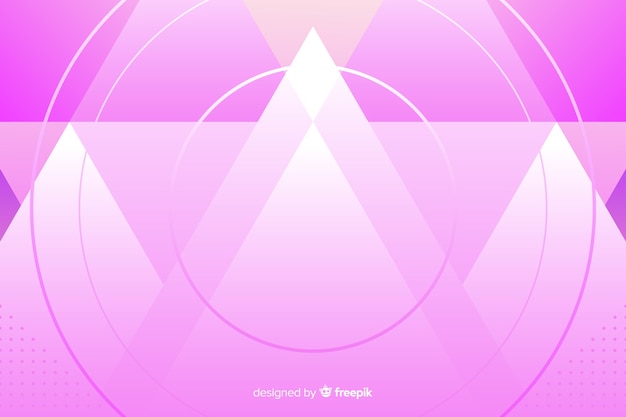 Background template with abstract pink montains