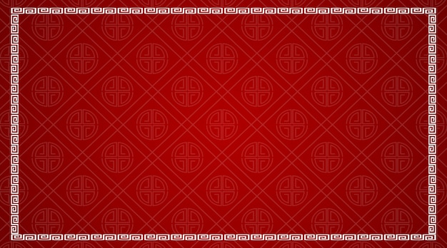 Free vector background template with chinese pattern