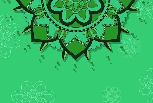 Free vector background template with mandala designs