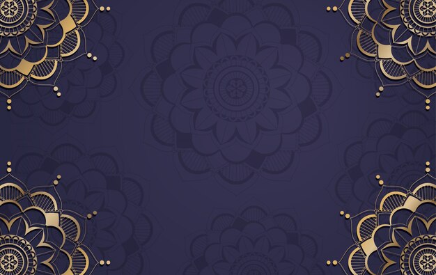 Background template with mandala pattern design