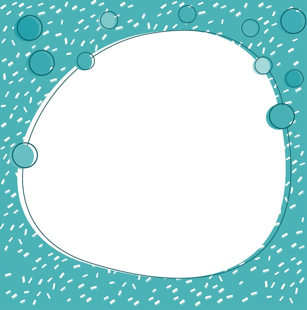 Background template with round frame