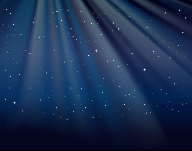 Background template with stars in sky