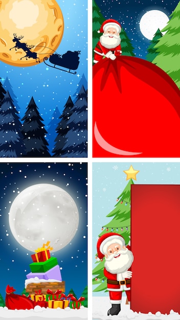 Background templates with christmas theme