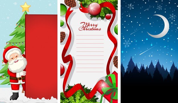 Background templates with christmas theme