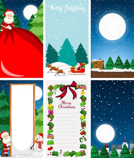 Background templates with christmas theme