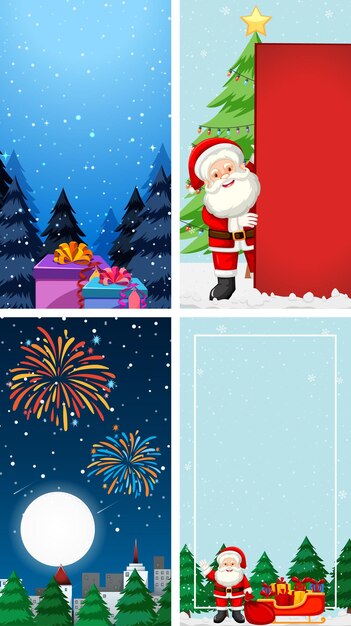 Background templates with christmas theme