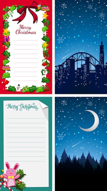 Background templates with christmas theme