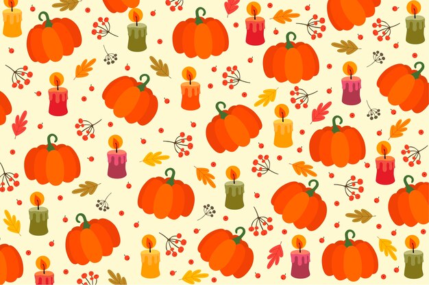 Free Vector background thanksgiving in flat design