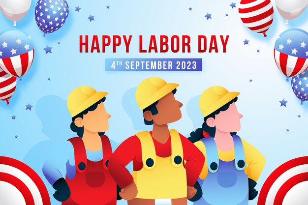 米国労働者の日のお祝いの背景
