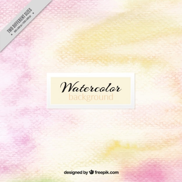 Free vector background in watercolor effect