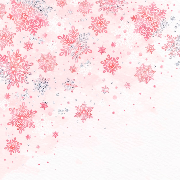 Free vector background watercolor winter