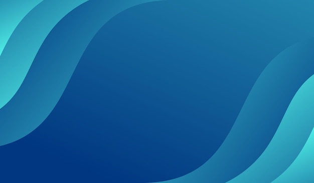 Vettore gratuito sfondo wave gradiente blu astratto moderno