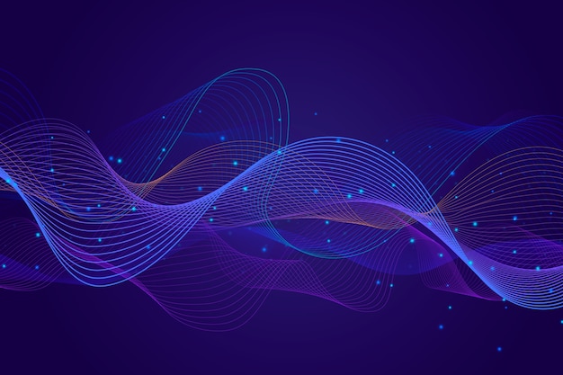 Free vector background wavy design