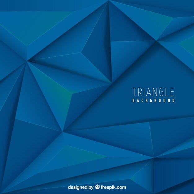 Background with 3d triangles