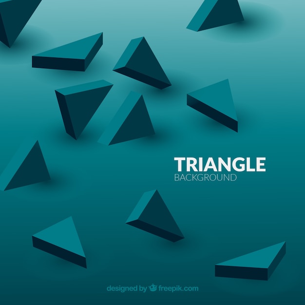 Background with 3d triangles