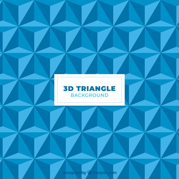 Background with 3d triangles 