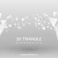 Vettore gratuito sfondo con triangoli 3d