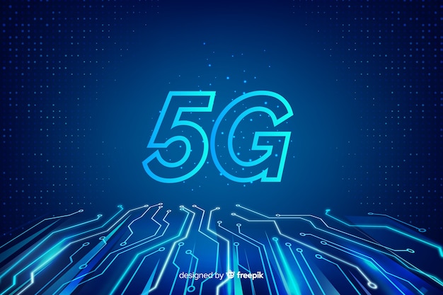 Background with 5g technology