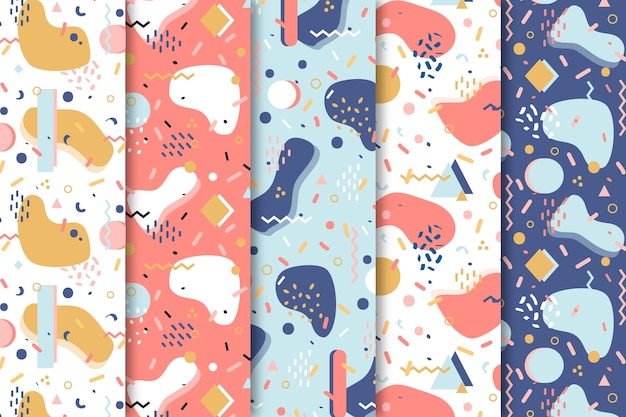 Free vector background with abstract pattern collection