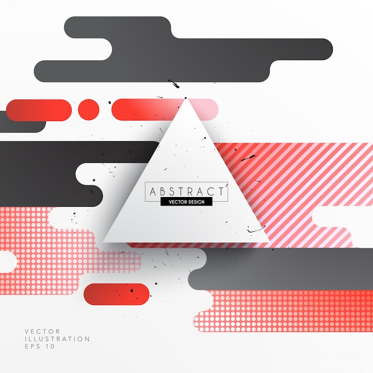 Free Vector background with abstract shapes and texture