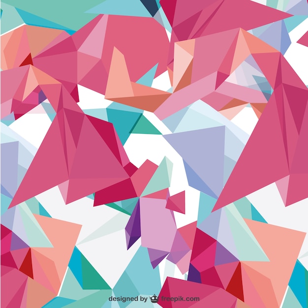 Free vector background with abstract shapes