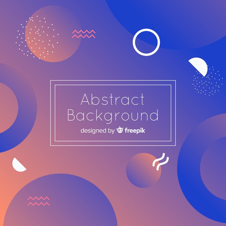 Free Vector background with abstract shapes