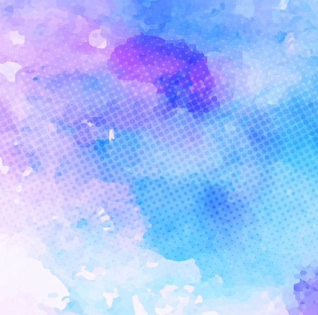 Free vector background with artistic watercolor stains texture