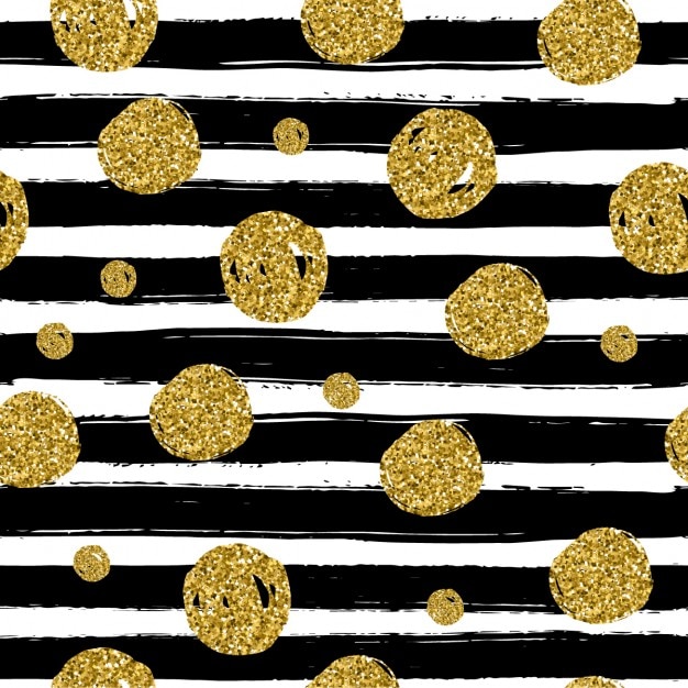 Vettore gratuito cerchi d'oro su nero linea di strappo alla moda uso seamless nell'illustrazione vettoriale celebrare il design