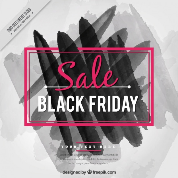 Background with black shapes for black friday