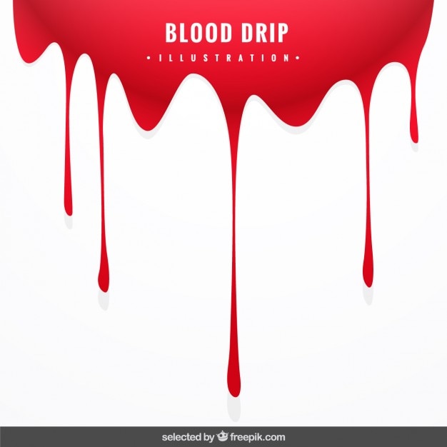 Free Vector background with blood drip