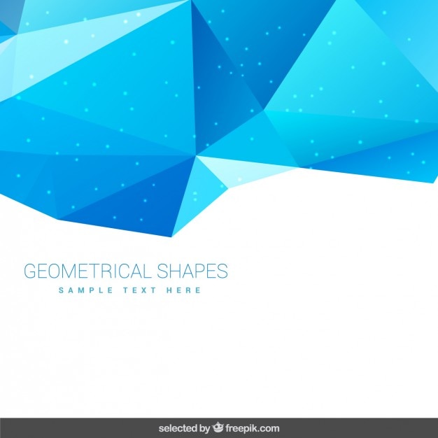 Бесплатное векторное изображение Фон с синими геометрическими формами