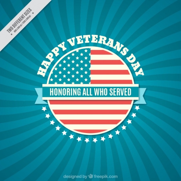 Background with blue lines for veterans day