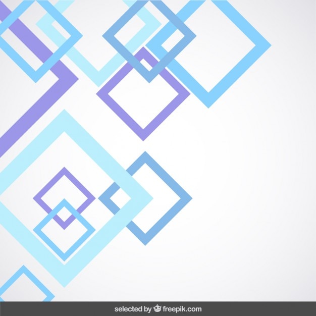Background with blue and purple outlined squares