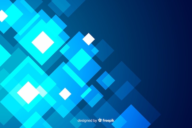 Free vector background with blue shapes