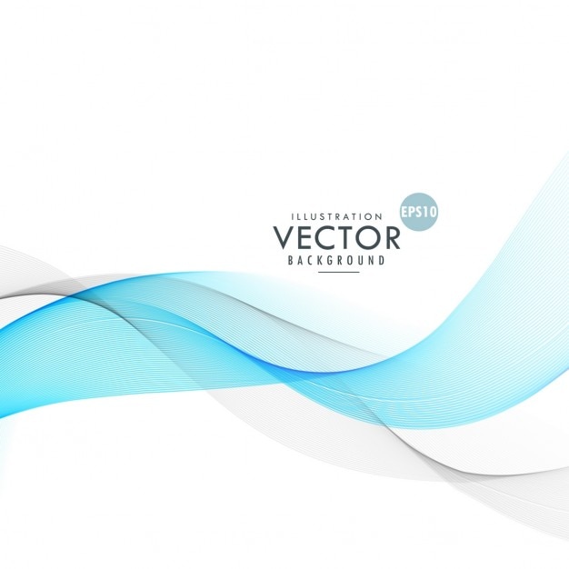 Free vector background with blue waves