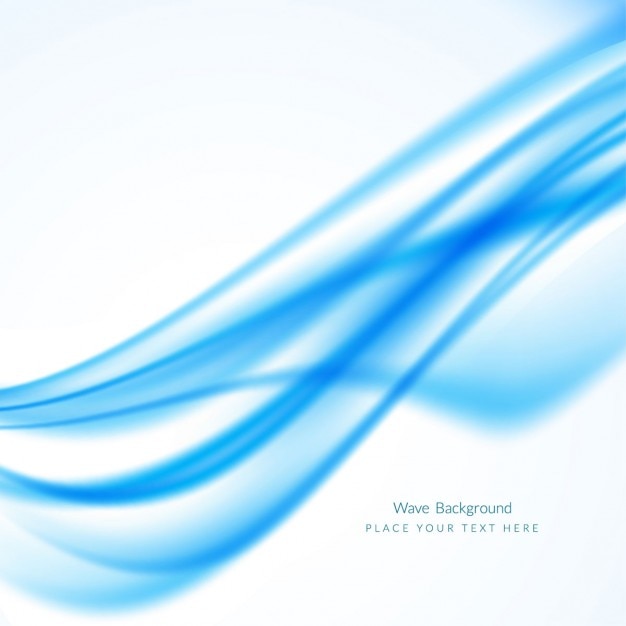 Free vector background with blue waves