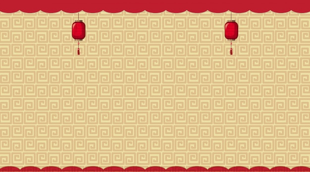Background with brown chinese patterns