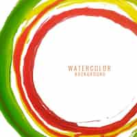 Vettore gratuito abstract colorful swirl sfondo acquerello