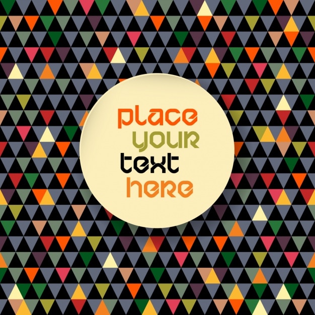 Free Vector background with colored triangles