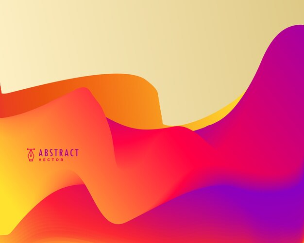 Background with colorful wavy shapes